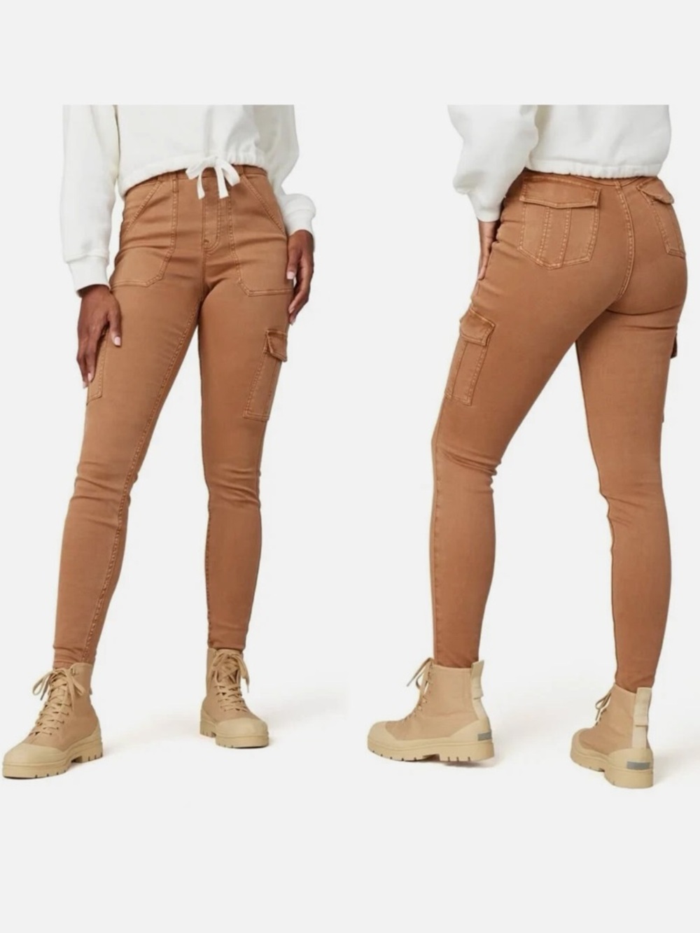 Spanx 20311T Stretch Twill Ankle Cargo
Pant Honey Glow
